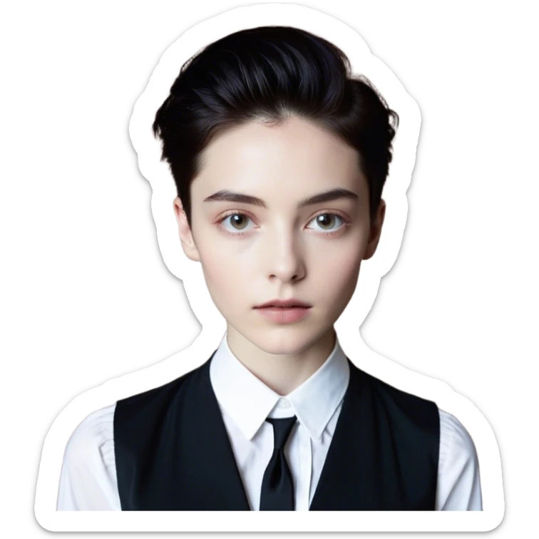 Cinematic Meme-Worthy Grumpy Chocolate Short Haired Chihuahua Portrait Emoji, Head held high but eyes filled with dramatic disappointment, smooth chocolate fur with a deep, rich tone, deeply furrowed brow forming an unmistakable scowl, floppy ears slightly angled back in disapproval, piercing dark eyes glaring with pure exasperation, Simplified yet hilariously over-exaggerated features, highly detailed, glowing with an aura of supreme annoyance, high shine, exhausted yet judgmental, stylized with an almost regal pettiness, bright but brooding, soft glowing outline, capturing the essence of a pup that has seen it all and is thoroughly unimpressed, so meme-worthy it feels like it could instantly become the next viral sensation of grumpiness! sticker