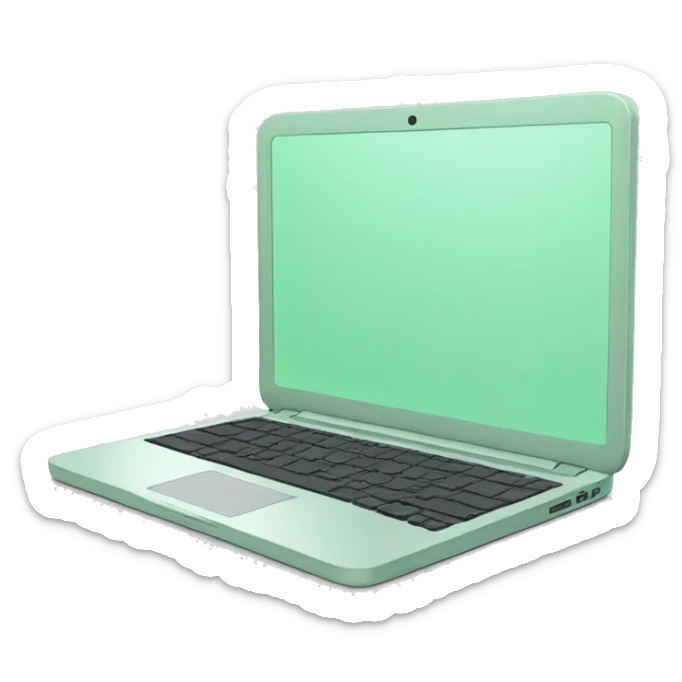 mintgreen laptop sticker