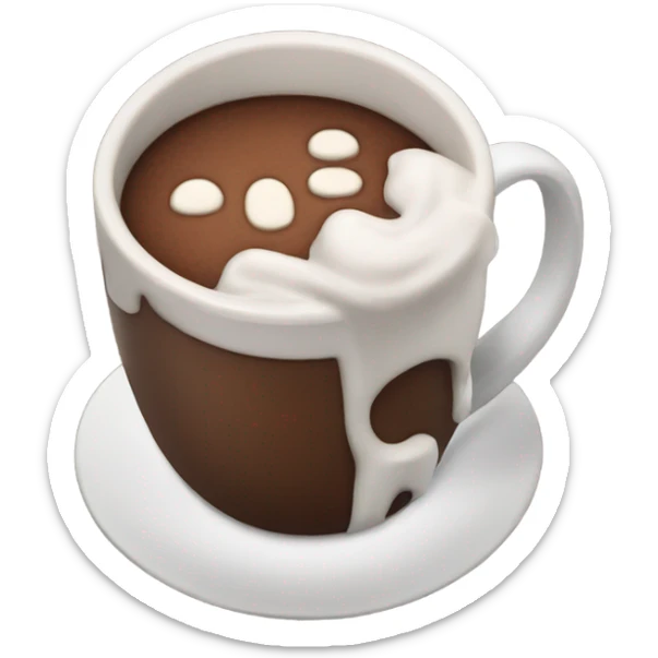 Hot chocolate sticker