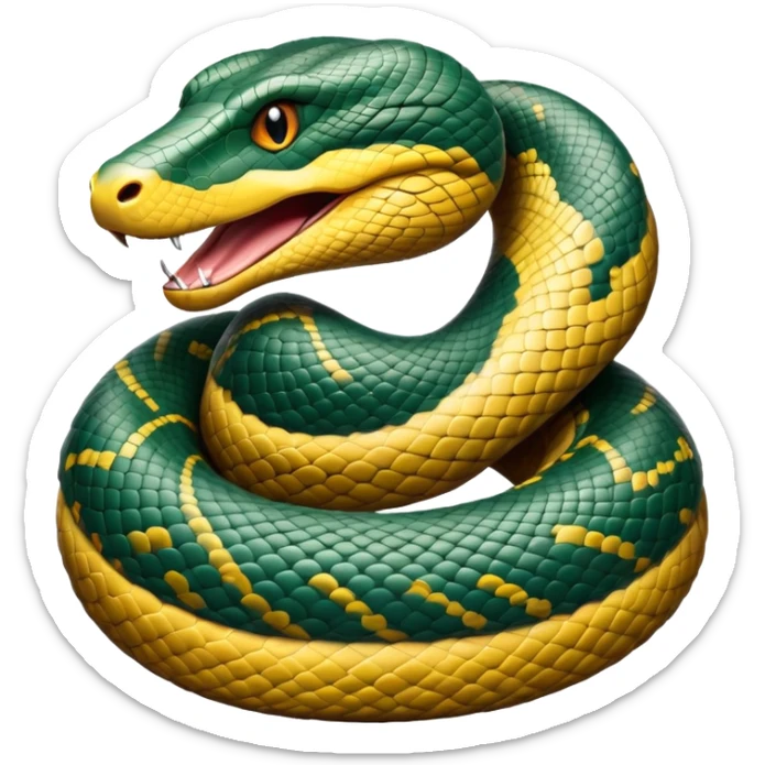 cinematic-noble-anaconda-portrait-emoji,-poised-and-imposing,-with-a-massive,-sinuous-build-draped-in-intricately-patterned-scales-and-piercing,-focused-eyes,-simplified-yet-sharp-and-sophisticated-features,-highly-detailed sticker