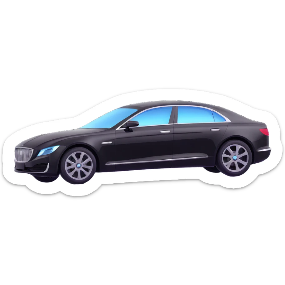 luxury black car with a transparent plastic film floating just above the car, as if it is about to be applied, elegant and premium look sticker