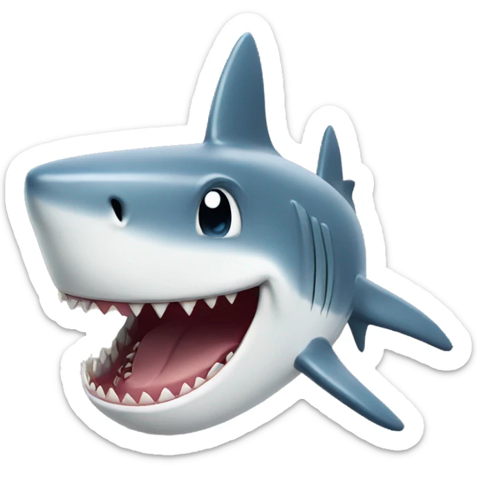 shark with laugh sticker