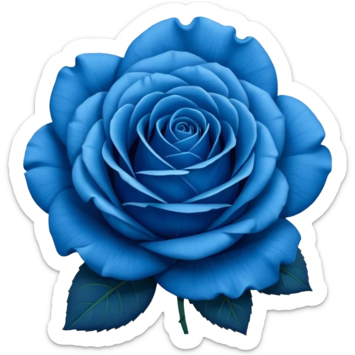 blue rose   sticker