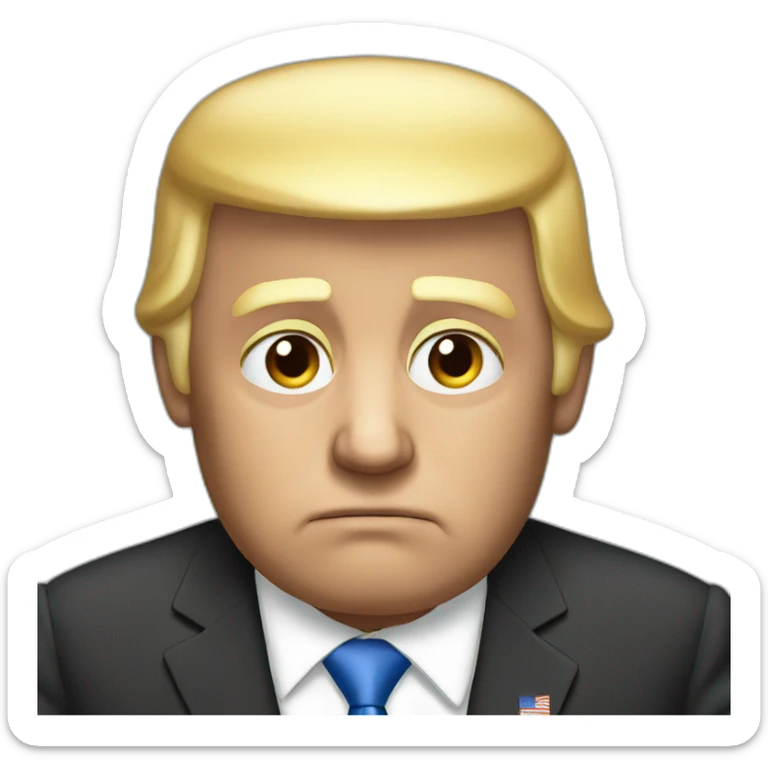 Sad Trump sticker