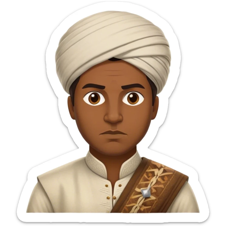 Cinematic Realistic Ho Chi Minh Portrait Emoji, depicted as a determined revolutionary leader in traditional attire with a humble expression, rendered with lifelike textures and soft natural lighting that captures his enduring legacy. sticker