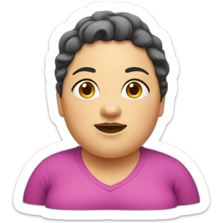 fat women sticker