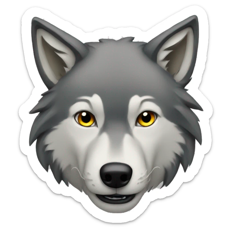 wolf sticker