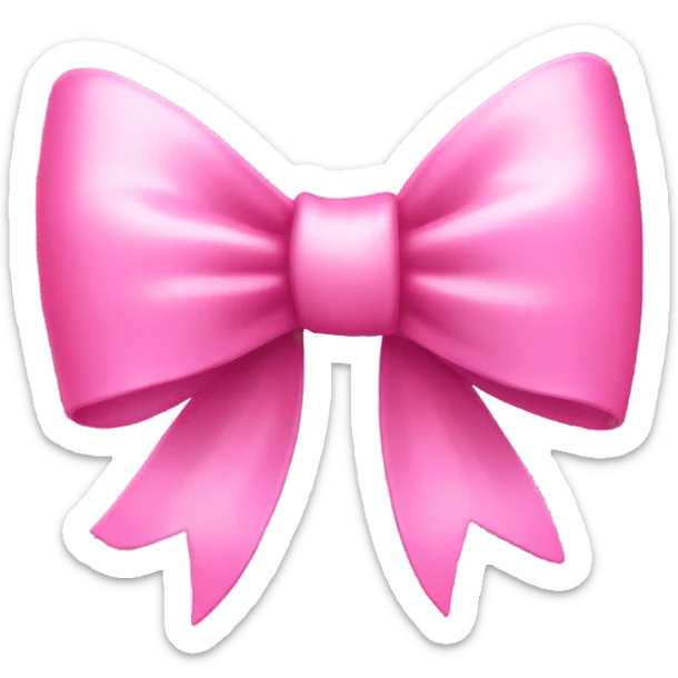 Bow pink sticker