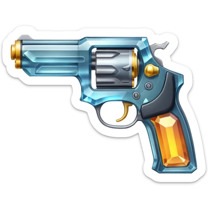 Crystal gun sticker
