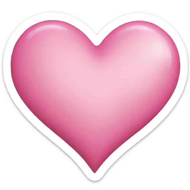 Pink heart sticker