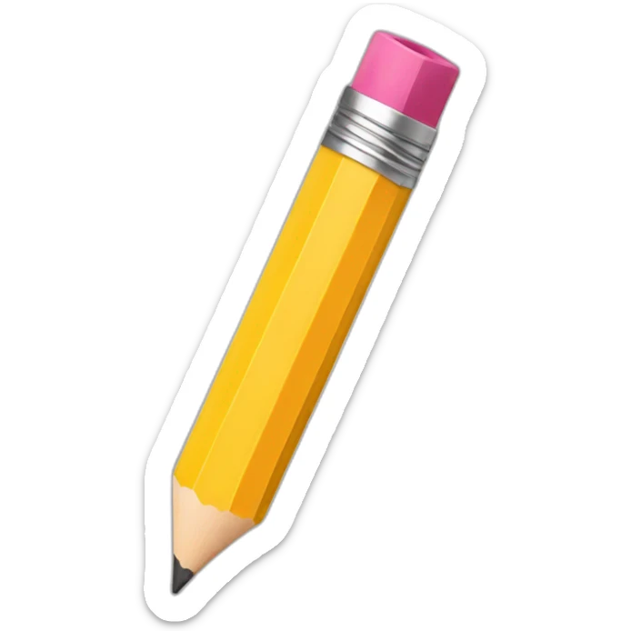Pencil sticker