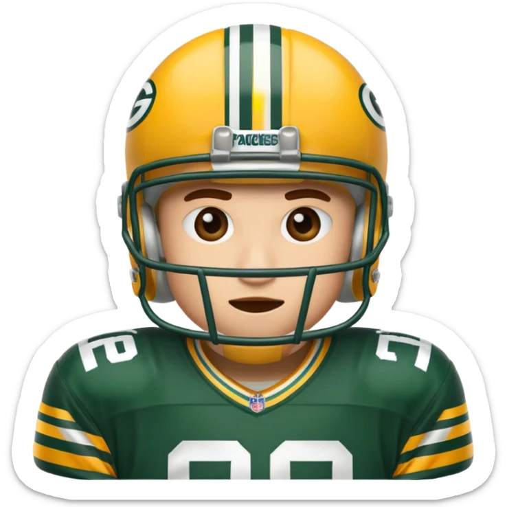 Packers player  sticker