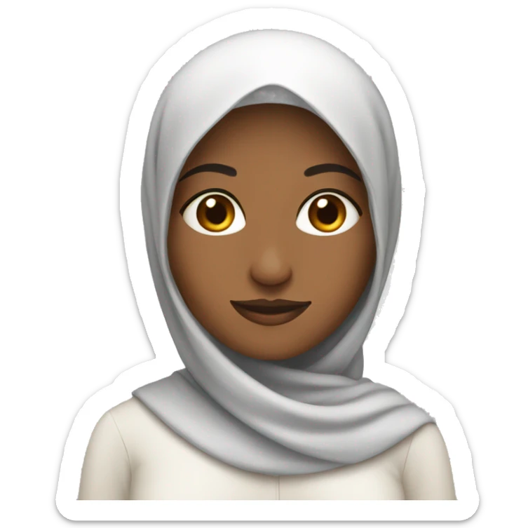 Woman muslim sticker