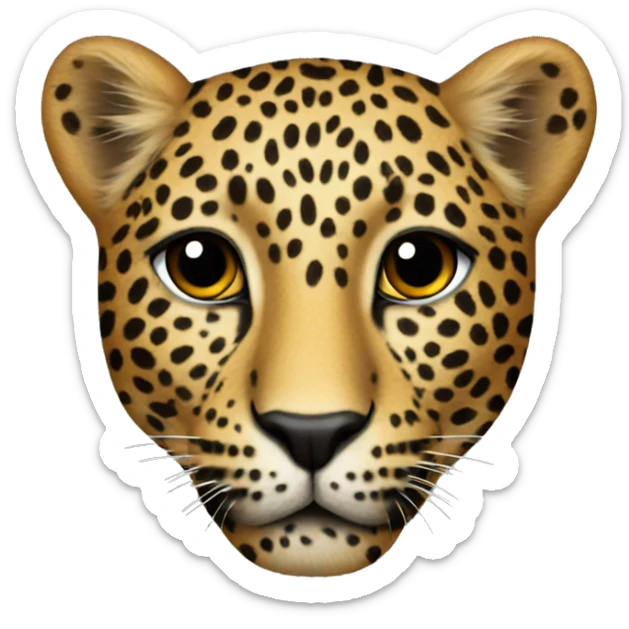 Leopard print sticker