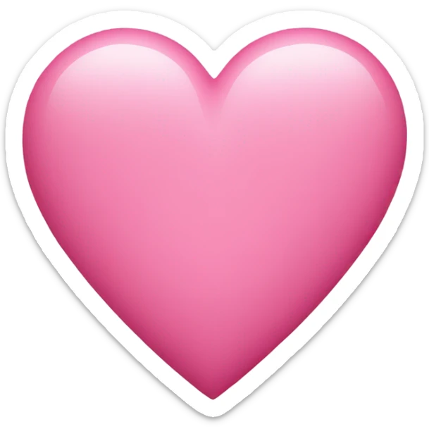 pink heart sticker
