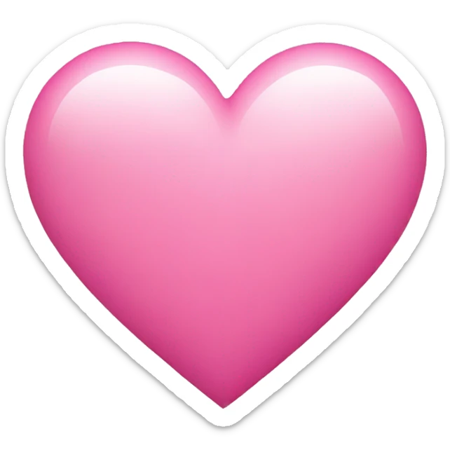 pink heart sticker