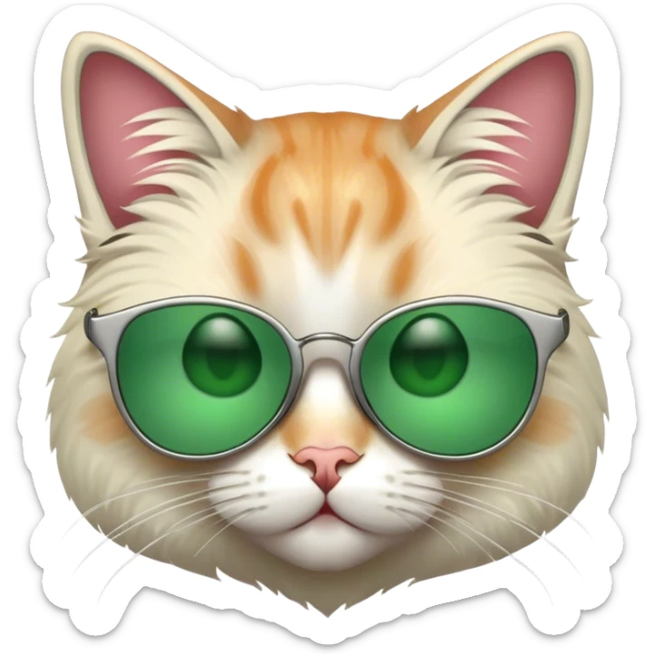 Cat with sunglasses sticker