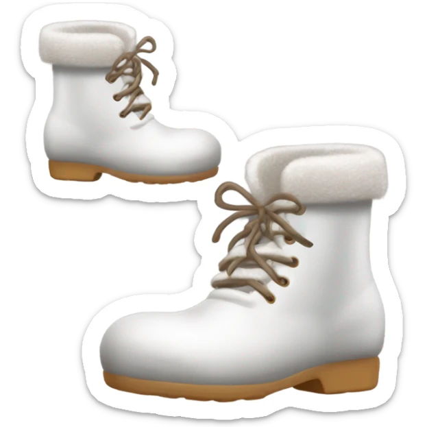 Chaussure d hiver avec mousse coquette sticker