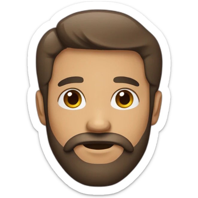 Hombre con barba sticker