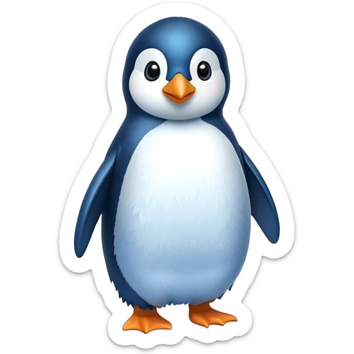 pinguino blu sticker