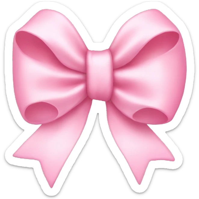 Baby pink bow  sticker