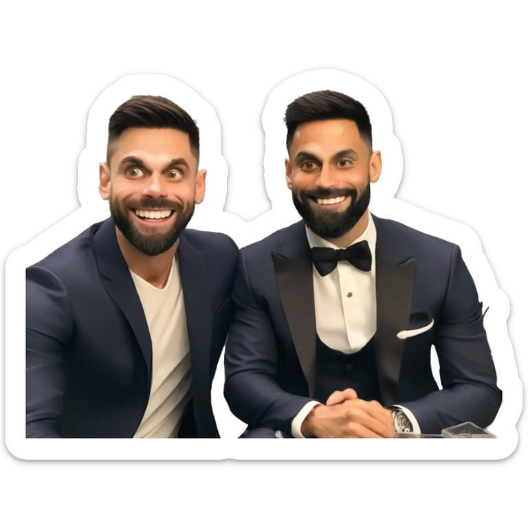 Virat kohli meet Messi and Cristiano Ronaldo best picture sticker