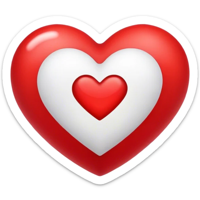 Heart sticker