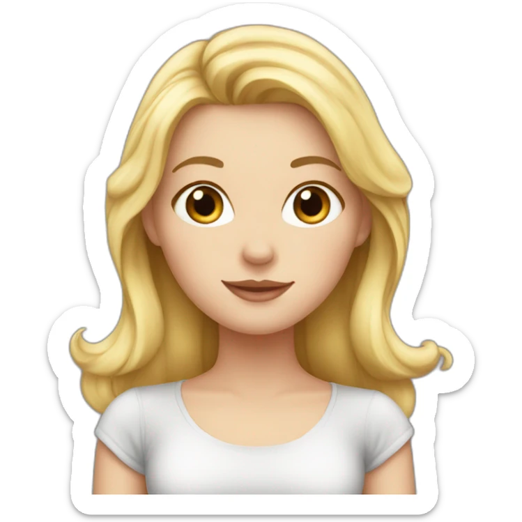 French white girl sticker