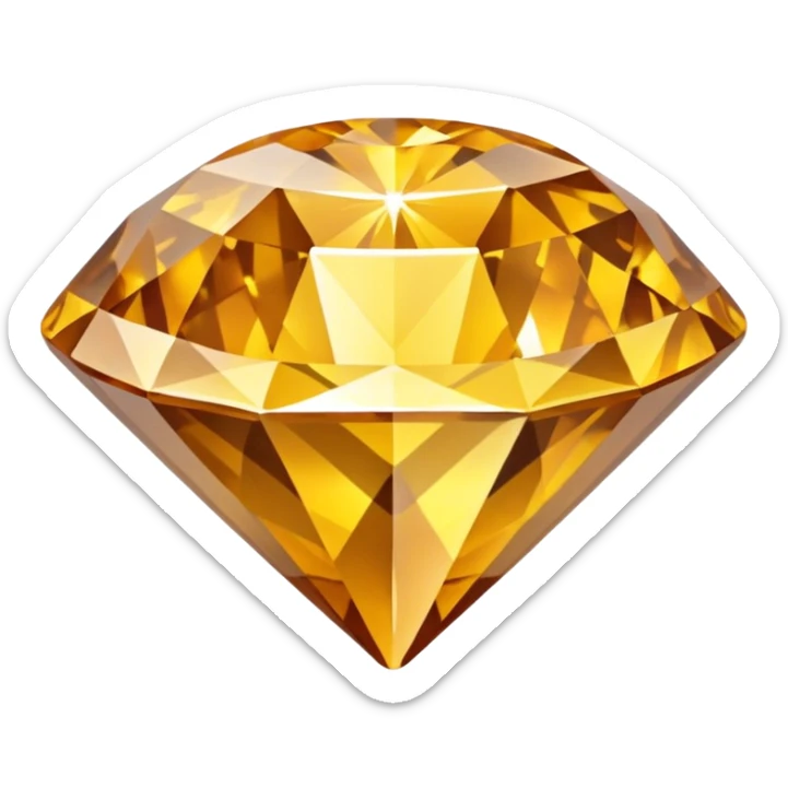 create a golden diamond emoji  the most attractive any one or all of them ill choose it should be fully golden sticker