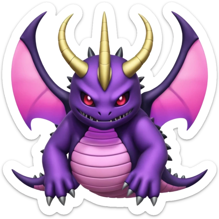 Pokemon legendary purple and pink Giratina sticker