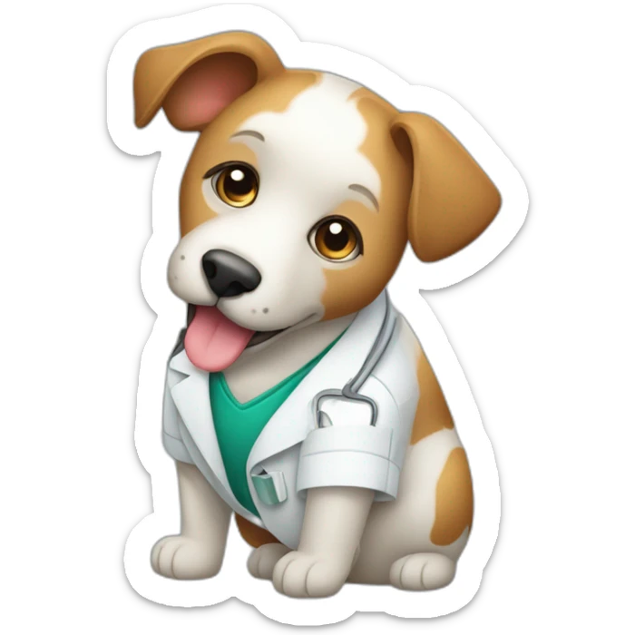 Símbolo de Medicina Veterinaria y Zootecnia  sticker