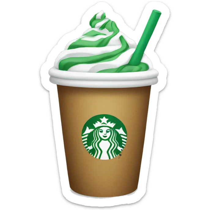 Starbucks cup sticker