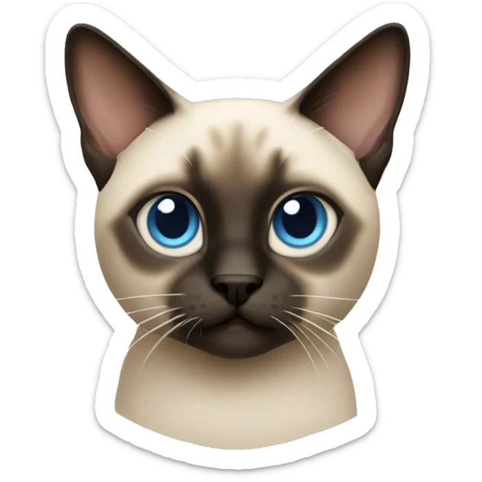 Siamese cat sticker