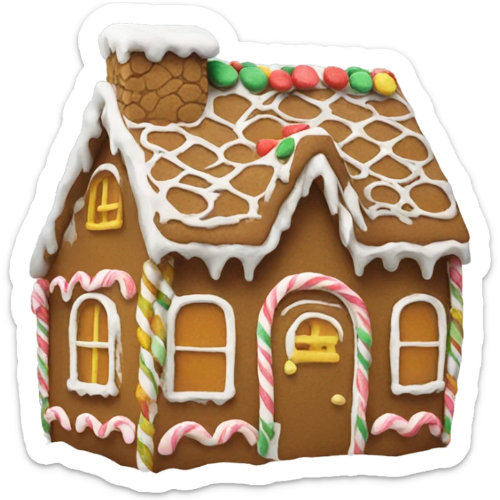 Gingerbread house sticker