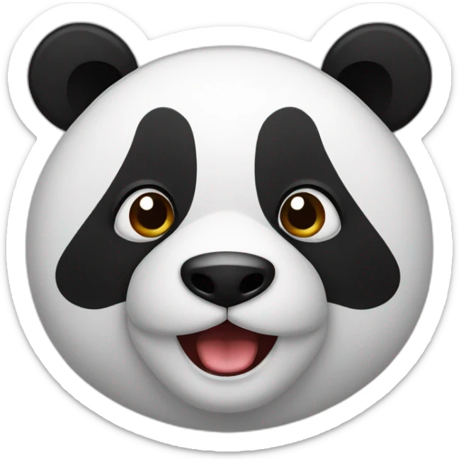 panda en colère sticker