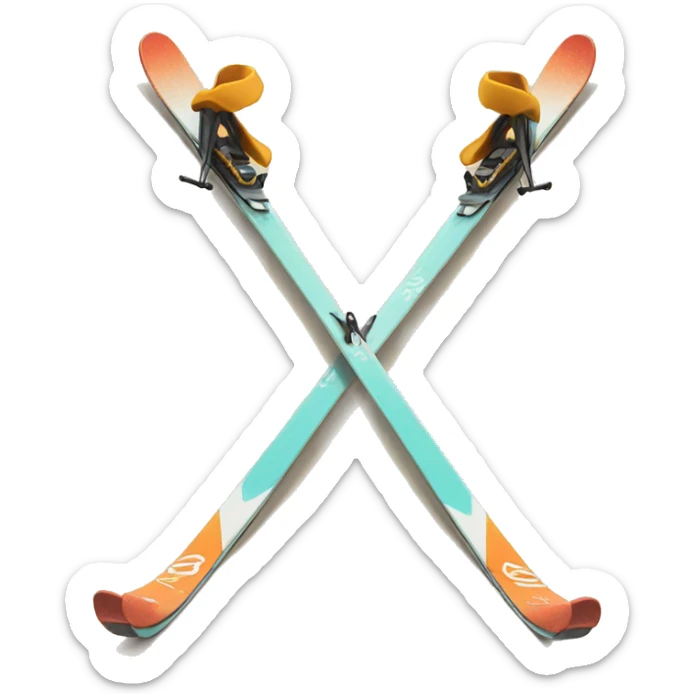 Skis sticker