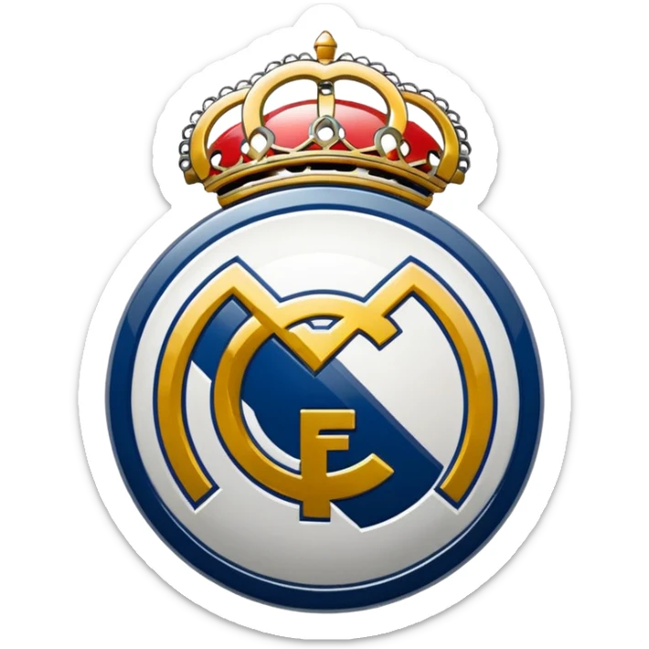 I want an emoji of real madrid logo of football and it should look realistic sticker
