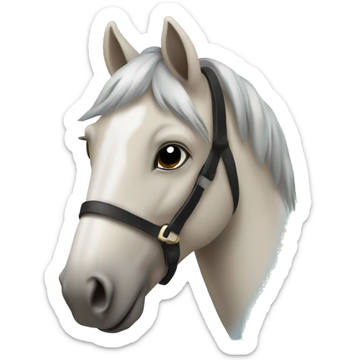 Christmas horse sticker