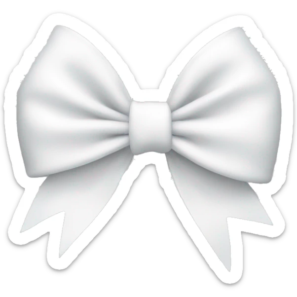 white bow sticker