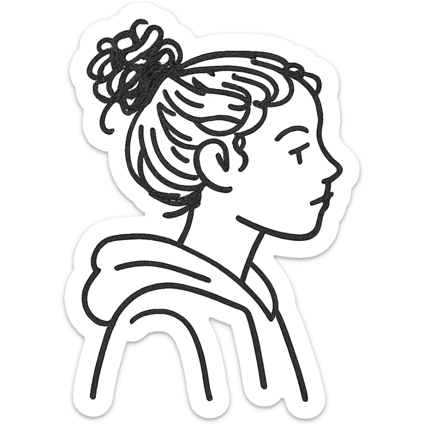 Side profile sticker