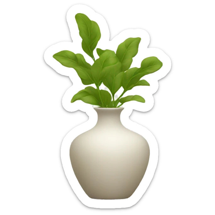 Vase minimalist sticker
