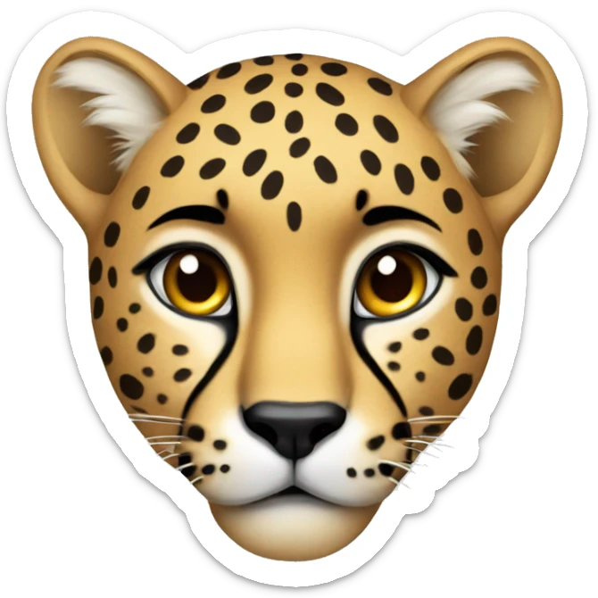 cheetah  sticker