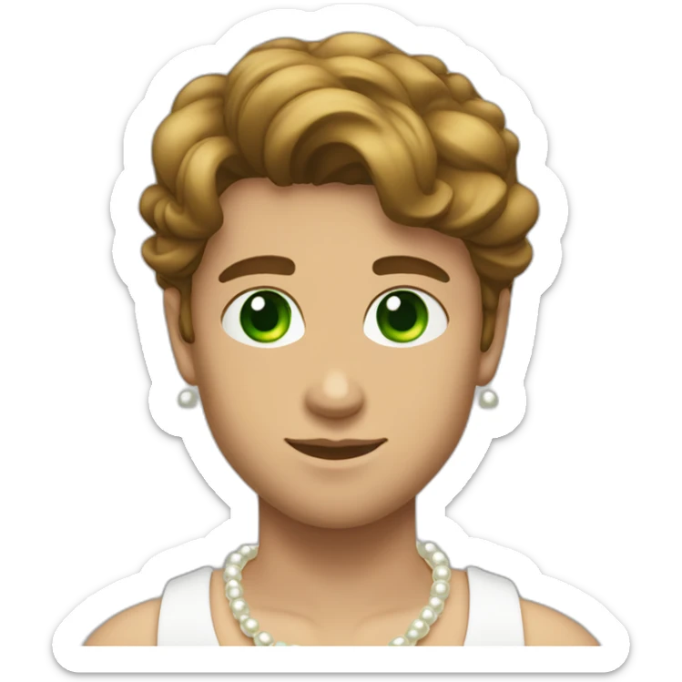 Posh-muscle-boy-with-pearl-necklace-and-green-eyes-and-brown-hair sticker