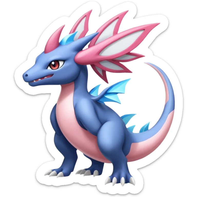 Diancie-Palkia-Amaura-Aurorus-Salandit-aesthetic-fusion sticker