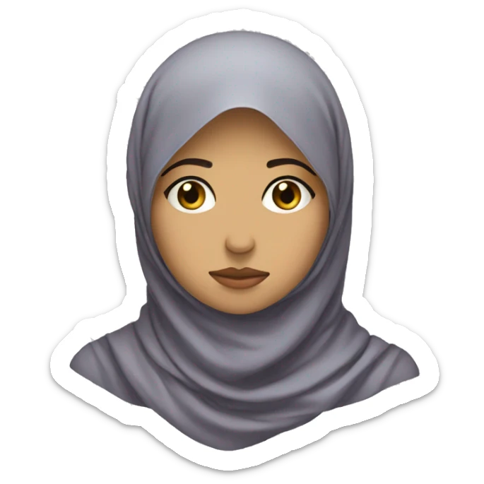 Sad hijabi sticker