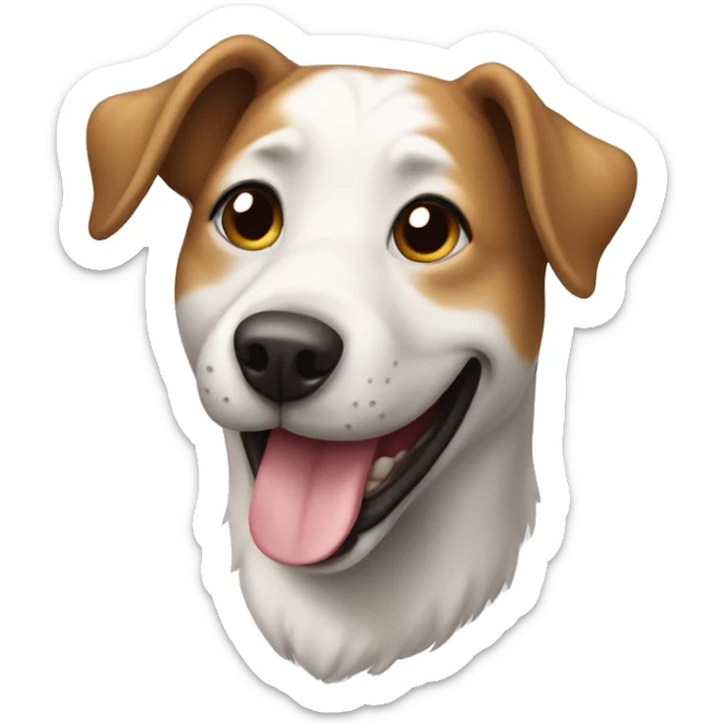 Dog happy sticker