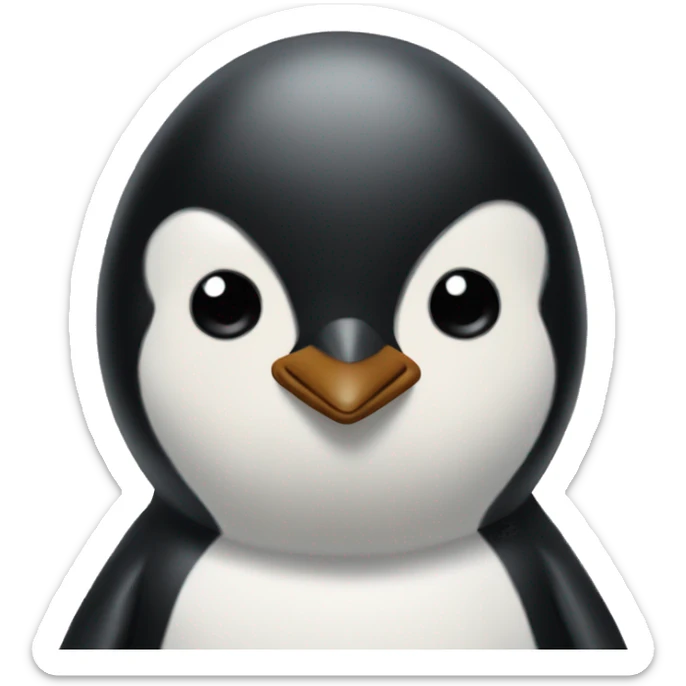 Pinguin painting sticker