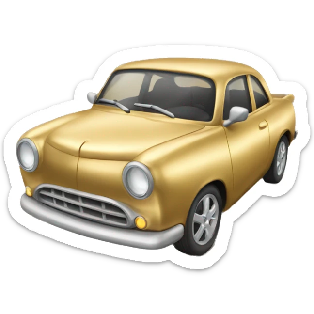 gold car sticker
