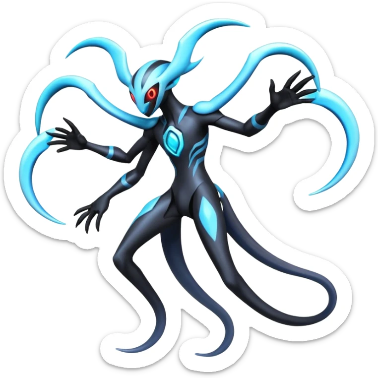 Palkia-Lunala-Darkrai-Deoxys-Fakémon-hybrid-creature (full body)  sticker