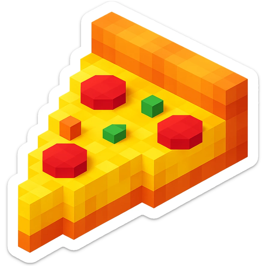 Pizza sticker